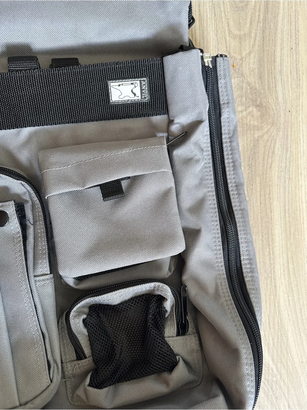 Anvil Tactical Messenger Shoulder Bag Grey Utility Multi Pocket Crossbody